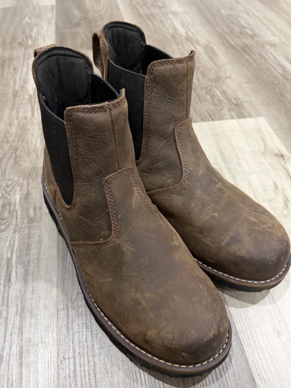Carhartt Men’s Frontier Soft Toe Chelsea Work Boots Brown Sz 10.5